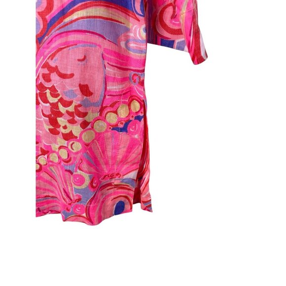 Lilly Pulitzer Linen Reef Retreat Tunic Top XS - Picture 4 of 11